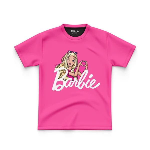 DIGITAL POLYESTER – BARBIE BABY PINK TEE