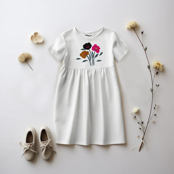 GIRL’S FROCK – MULTI FLOWERS